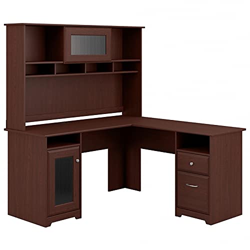 Bush Furniture Cabot L Shaped Desk na may Hutch sa Espr...