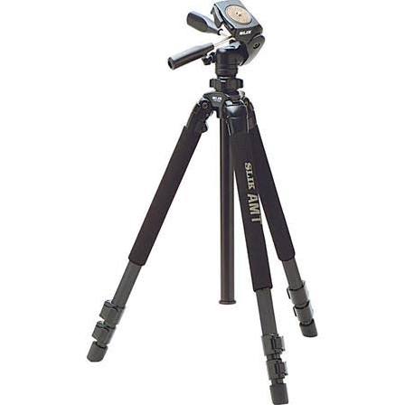 Slik Pro 700DX Tripod with Quick Release 3-Way Pan/Tilt Head -Black-