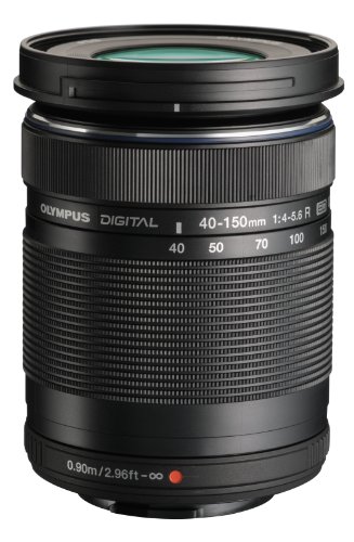 Olympus M. 40-150mm F4.0-5.6 R Zoom Lens (Itim) para sa...