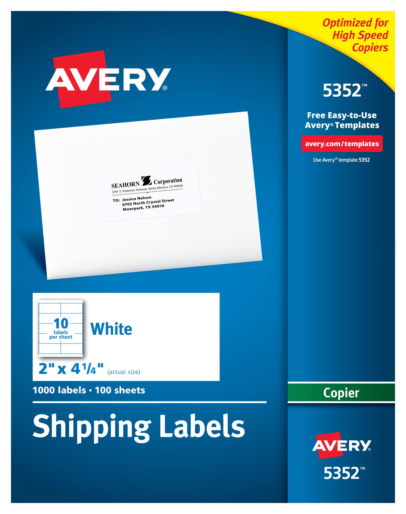 Avery Mga Label ng Address para sa mga Copier