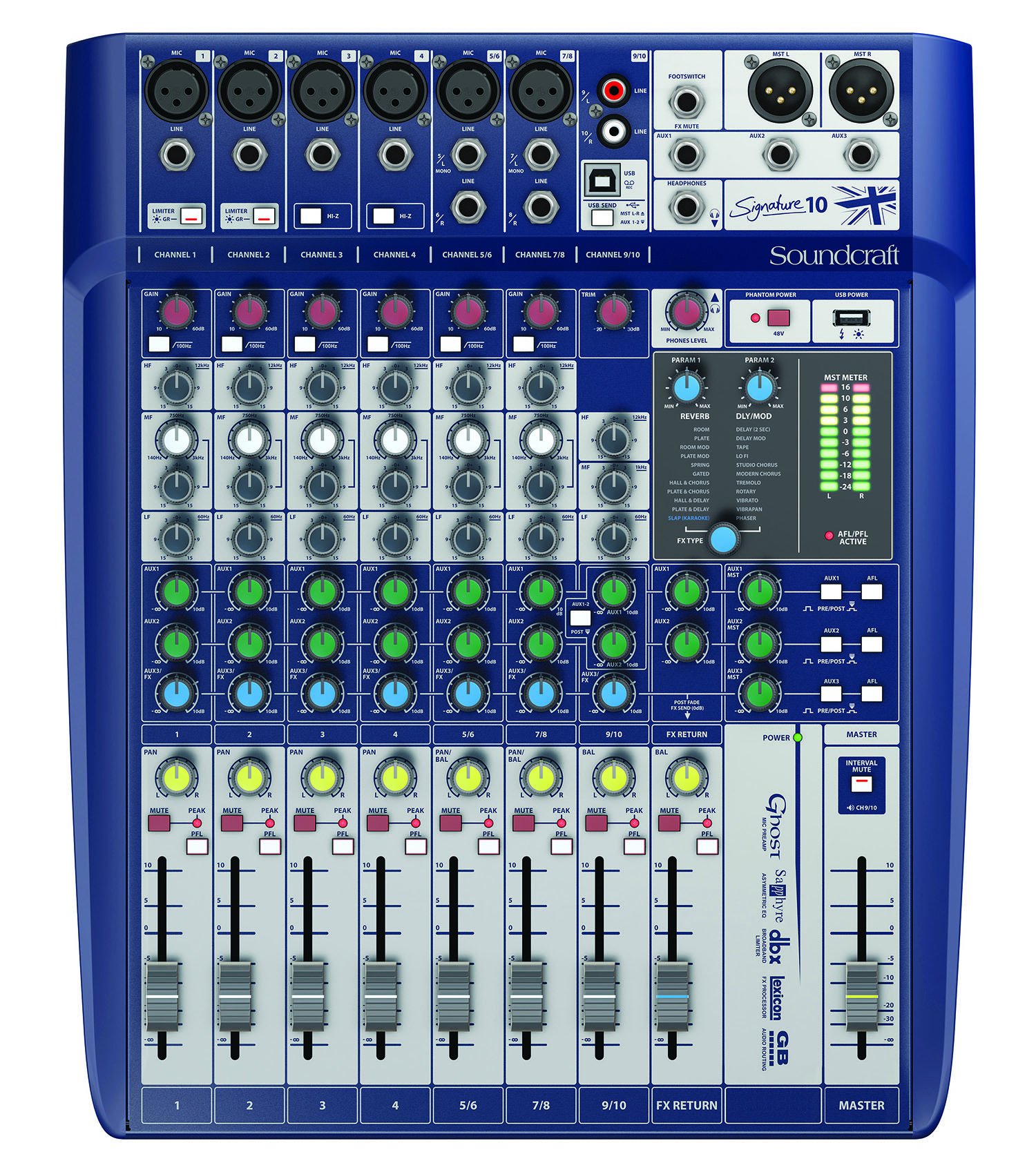 Soundcraft Signature 10 Analog 10-Channel Mixer na may ...