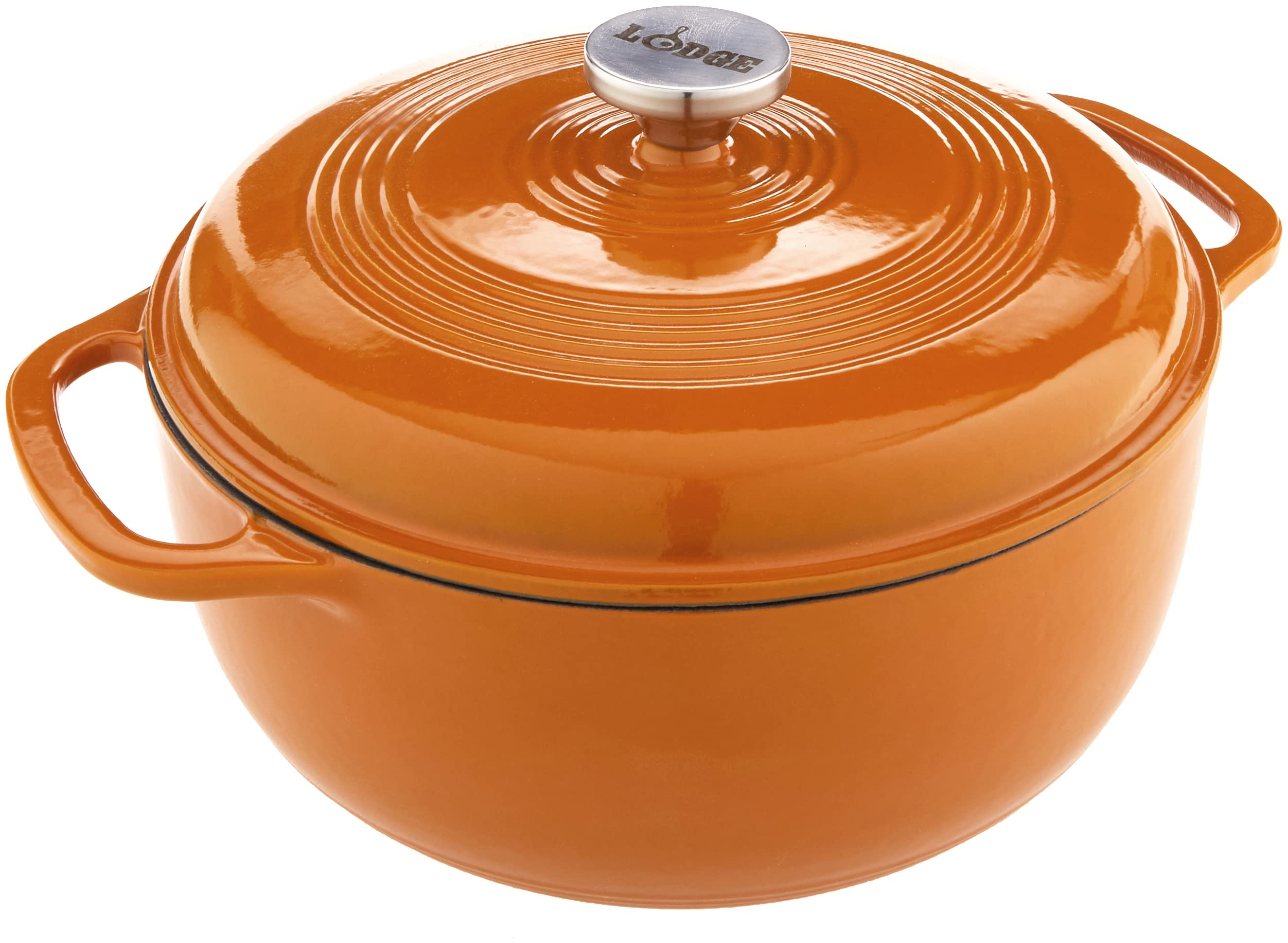 Lodge 6 Quart Enameled Cast Iron Dutch Oven na may Taki...