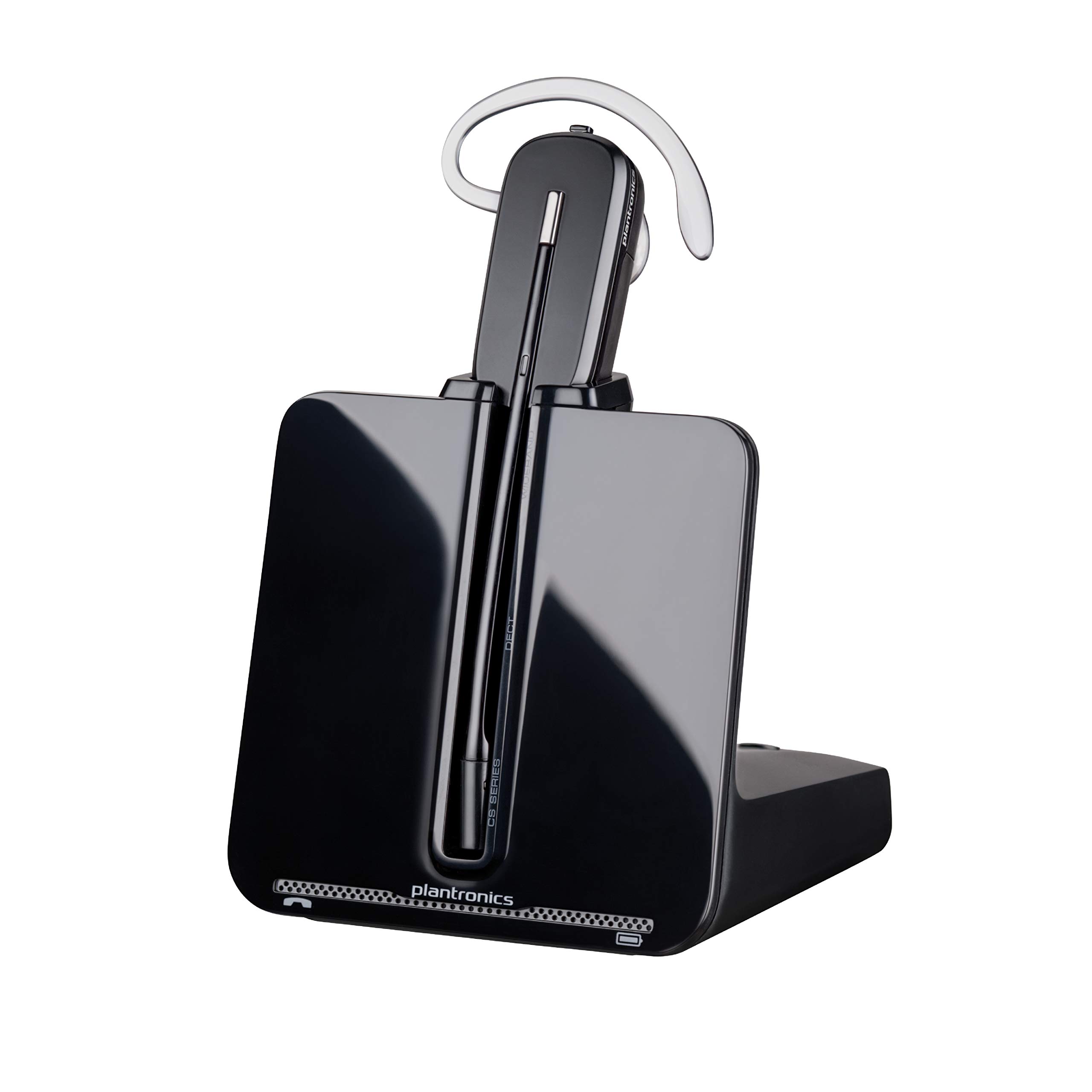 Plantronics - CS540 Wireless DECT Headset (Poly) - Single Ear (Mono) Convertible (3 istilo ng suot) - Kumokonekta sa Desk Phone - Noise Cancelling Microphone