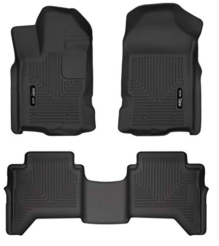 Husky Liners Weatherbeater Front at 2nd Seat Floor Liners - Angkop sa 2019-21 Ford Ranger SuperCrew