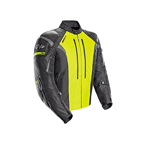 Joe Rocket Atomic 5.0 Mens Black/Hi-Viz Yellow Textile ...