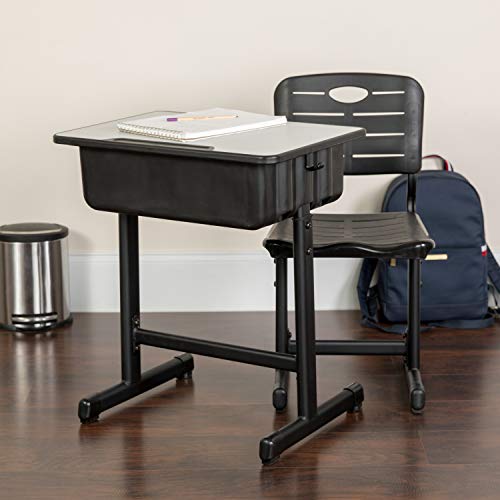 Flash Furniture Adjustable Height Student Desk at Upuan...