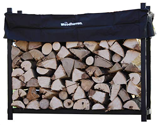 Woodhaven Ang 5 Foot Firewood Log Rack na may Cover