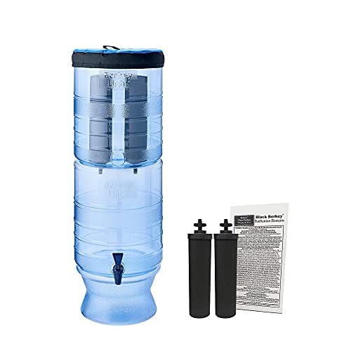 Berkey Light Gravity-Fed Water Filter na may 2 Itim na ...