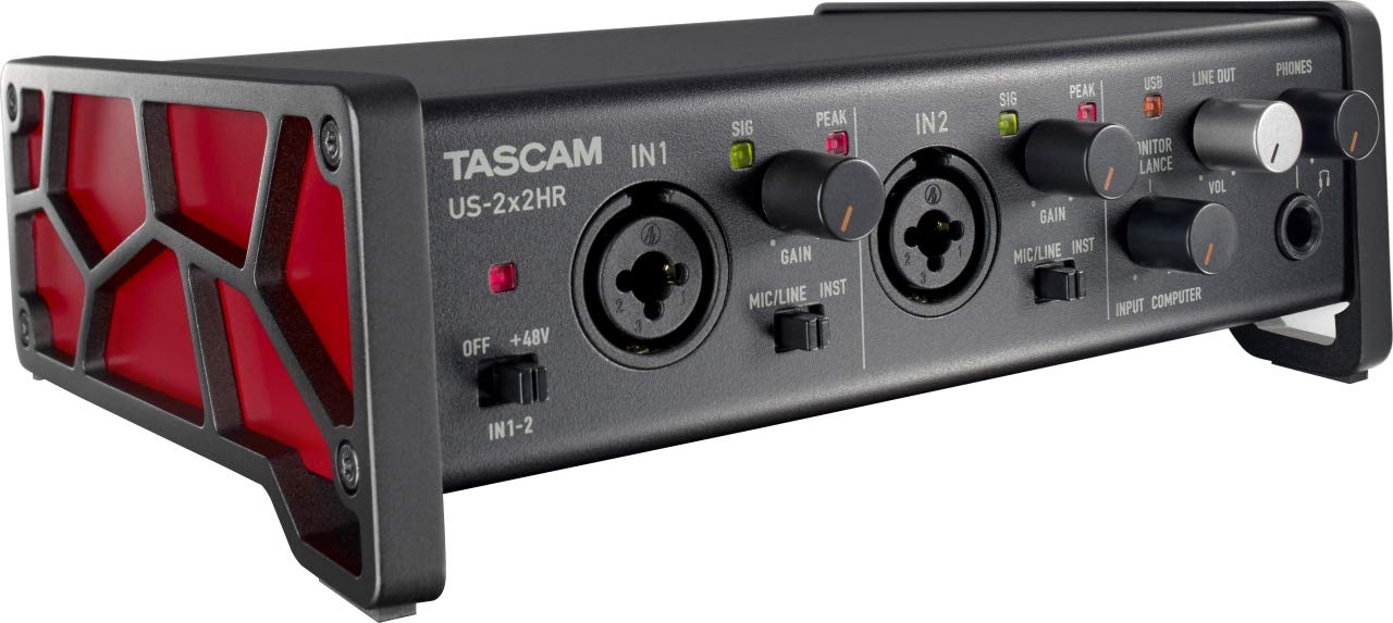 Tascam US-2x2HR 2 Mic 2IN/2OUT High Resolution Versatil...