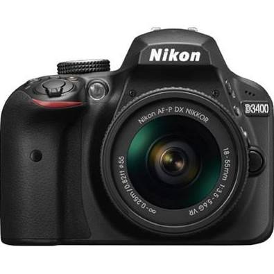 Nikon D3400 24.2 MP DSLR Camera na may 18-55mm VR Lens ...