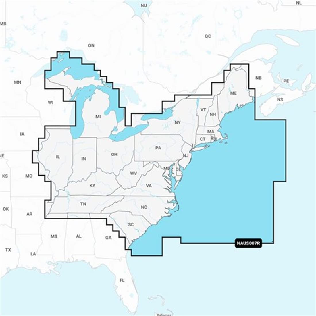 Navionics US East Regions(NAUS007R)- Marine at Lake Cha...