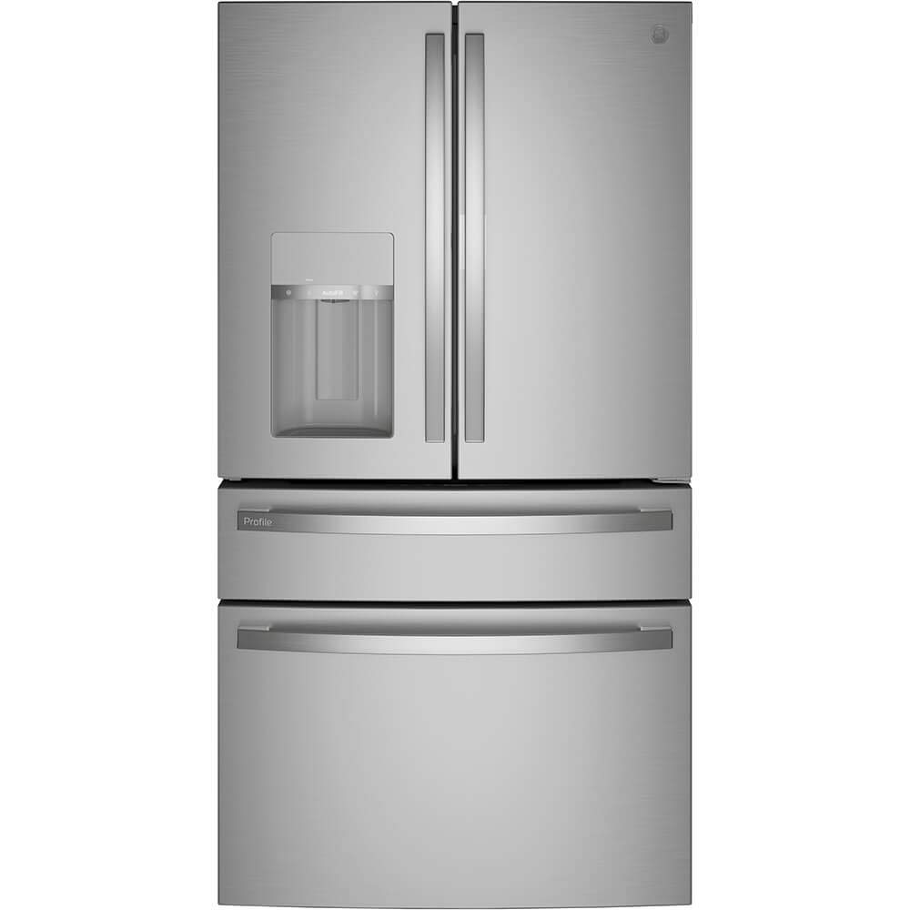 GE PVD28BYNFS 36' 4-Door French Door Refrirator na may ...