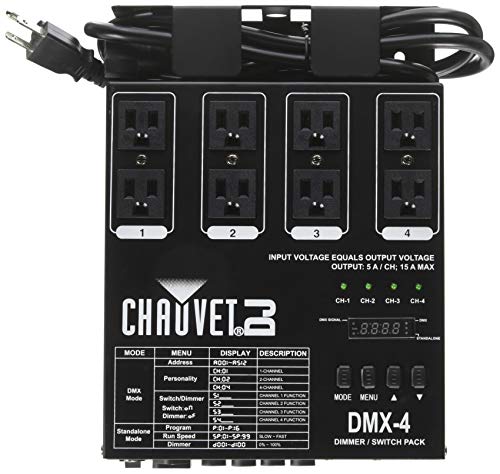 CHAUVET DJ DJ DMX-4 LED Lighting Dimmer/Relay Pa...