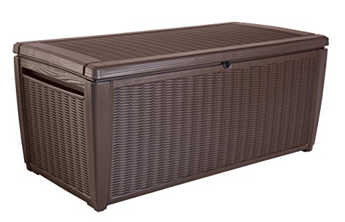 keter Sumatra 135 gallon Outdoor Storage Rattan ...