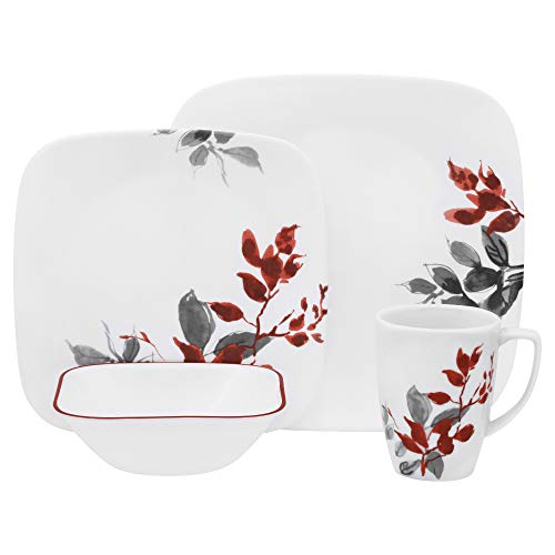 CORELLE Boutique Square Kyoto Leaves Dinnerware