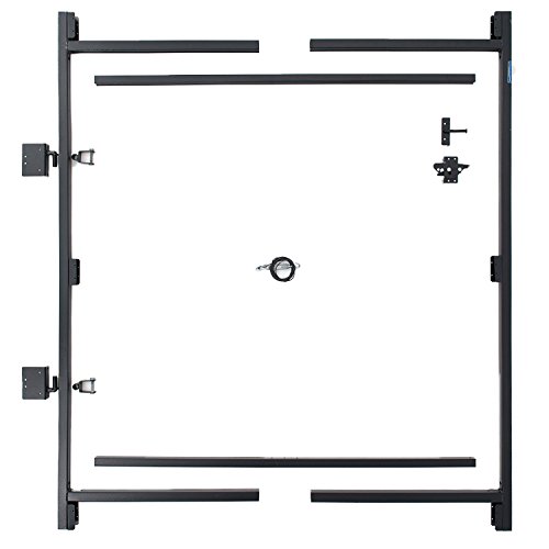 Adjust-A-Gate Steel Frame Gate Building Kit (60'-96' malawak na bukas na higit sa 6' mataas na bakod)