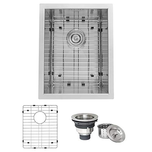 Ruvati 14-inch Undermount 16 Gauge Zero Raduis Bar Prep...