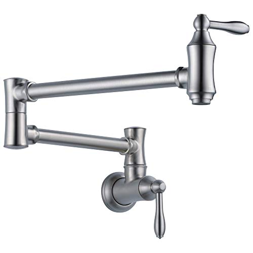 Delta Faucet 1177LF-PN Traditional Wall-Mount Pot fille...