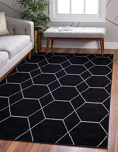 Unique Loom Trellis Frieze Collection Area Rug - Geometric