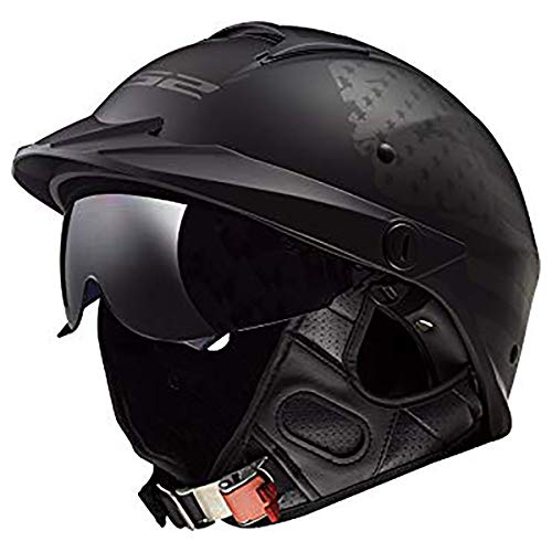 LS2 Rebellion Motorcycle Half Helmet