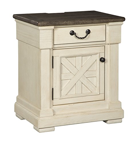 Ashley Casual Wood Night Stand Sa Two-Tone Finish B647-...