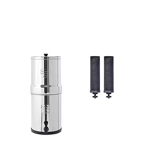 Berkey Travel  Gravity-Fed Water Filter with 2 Black  Purification Elements