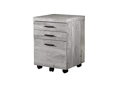 Monarch Specialties Filing Cabinet sa Gray Wood Grain O...