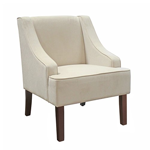 HomePop Velvet Swoop Arm Living-Room-Chair