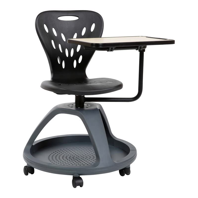 Flash Furniture Mobile Desk Chair na may 360 Degree na ...