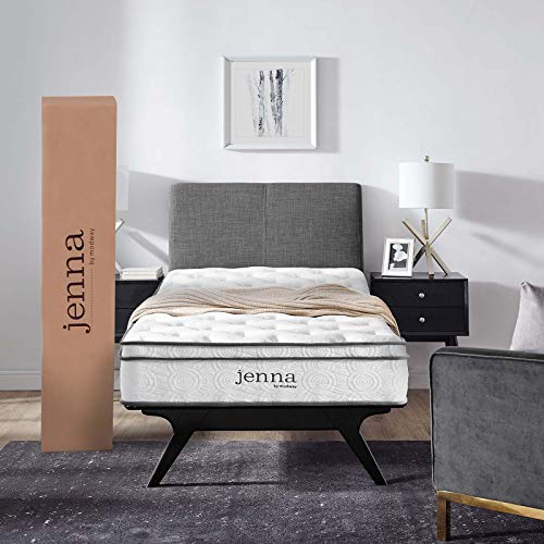 Modway Jenna 8'' Twin Innerspring Mattress White