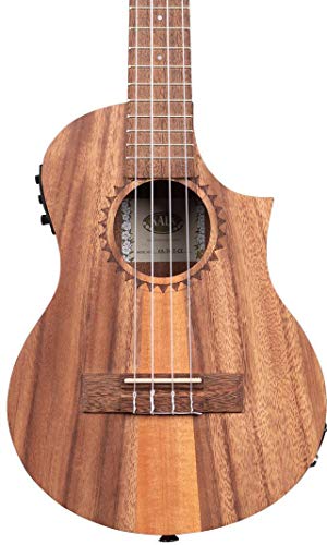 KALA Teak Tri-Top Tenor Ukulele na may CUTAWAY at EQ Bu...