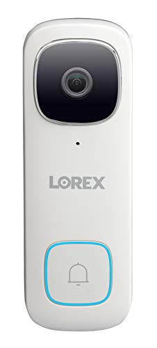  Lorex 2K QHD Wi-Fi Video Doorbell Panlabas na Security Camera | Pag-detect ng Tao at Kulay ng Night Vision | Ultra-Wide Angle Lens at Two-Way Talk | Incl. 32GB MicroSD Card [Nangangailangan ng umiiral...