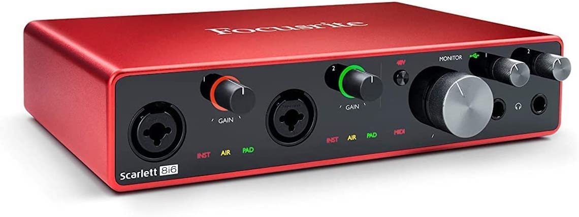 Focusrite Scarlett 8i6 (3rd Gen) USB Audio Interface na...