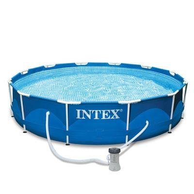 Intex 12' x 30' Metal Frame Set sa Itaas ng Ground Swim...