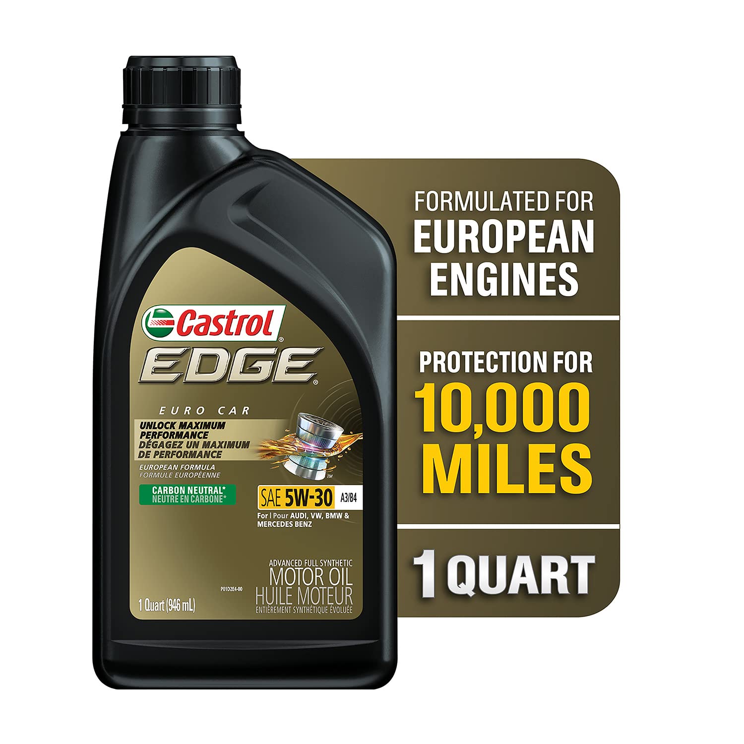 CASTROL 06159 EDGE 5W-30 C3 Advanced Full Synthetic Mot...