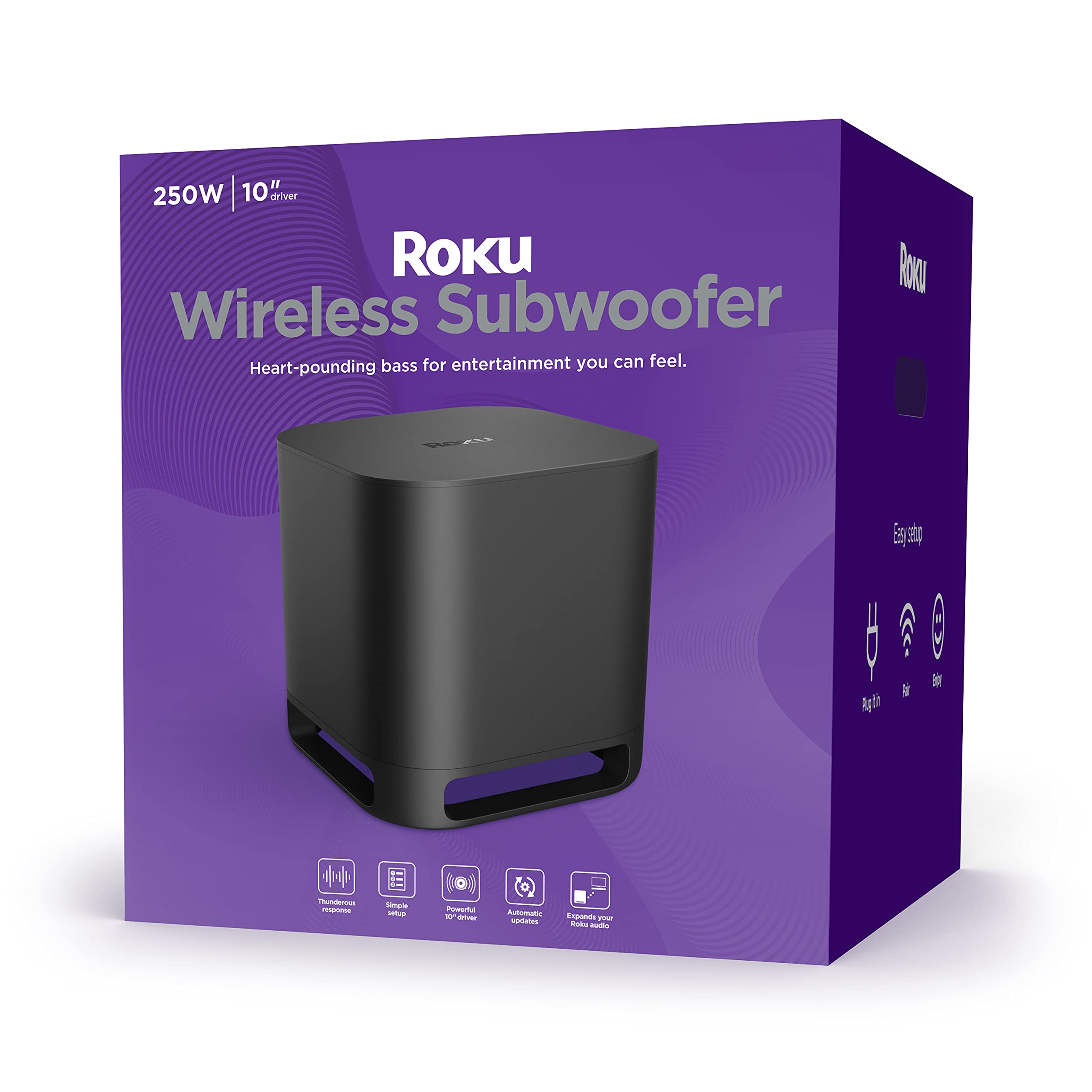 Roku Wireless Subwoofer (para sa Streambars o TV)