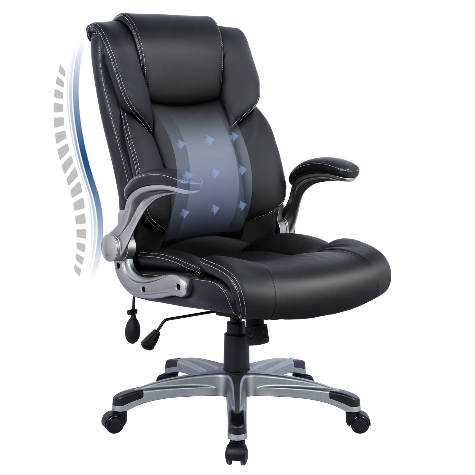 COLAMY High Back Executive Office Chair- Ergonomic Home...