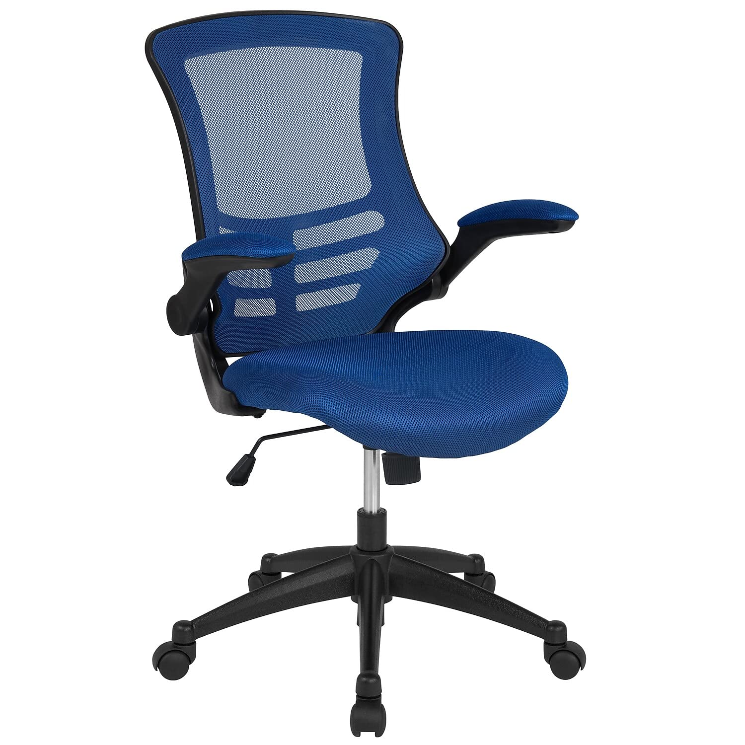 Flash Furniture Kelista Mid-Back Blue Mesh Swivel Ergon...