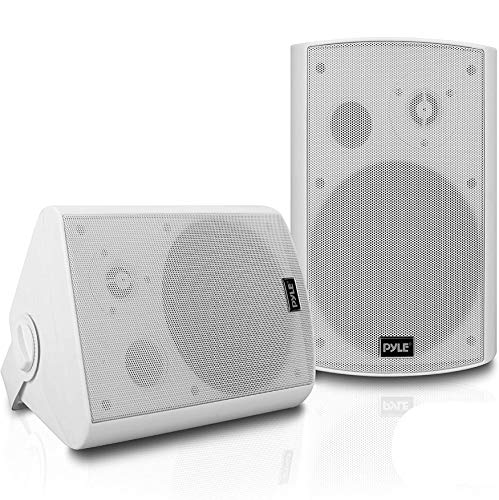 Pyle Panlabas na Wall-Mount Patio Stereo Speaker - Wate...