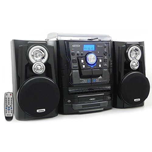 JENSEN Bluetooth 3-Speed Stereo Turntable at 3 CD Chang...