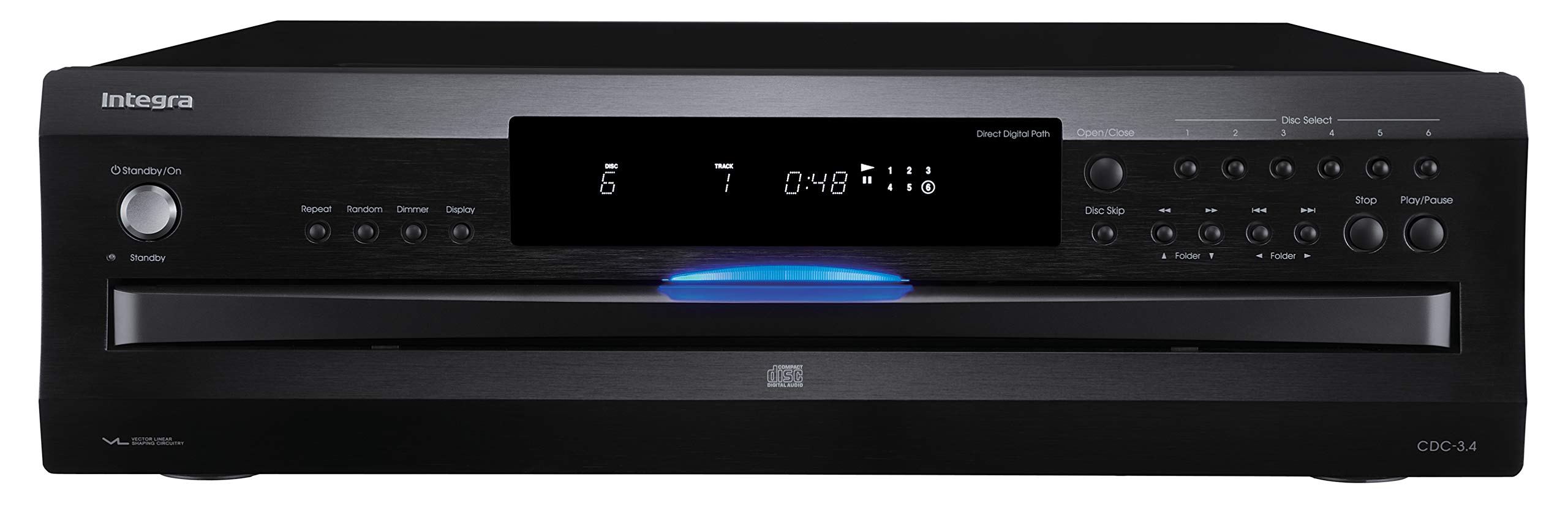 Integra Premium 6 Disc CD Carousel Changer Black (CDC-3...