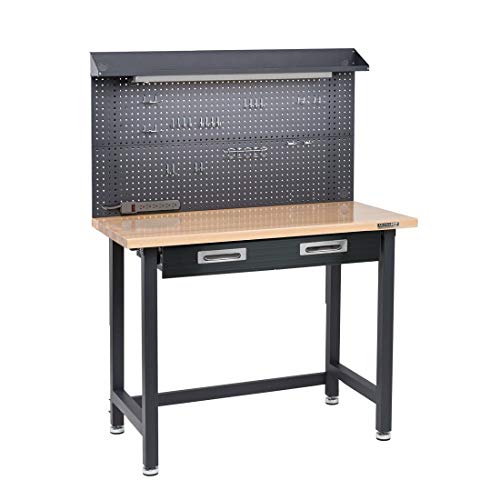 Seville Classics UltraHD Lighted Workcenter - Satin Gra...