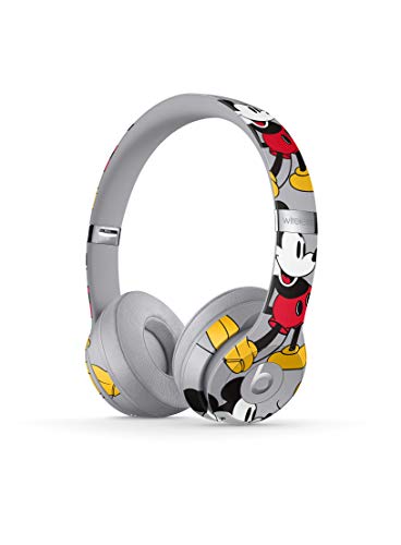 Beats Solo3 Wireless On-Ear Headphones - Apple W1 Headphone Chip, Class 1 Bluetooth, 40 Hours Of Listening Time - Mickey's 90th Anniversary Edition - Grey (Previous Model)