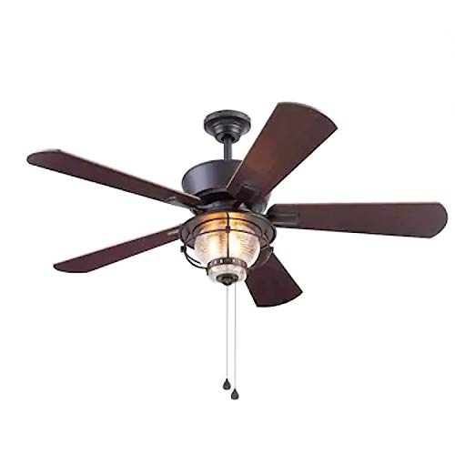 Harbor Breeze Merrimack II 52-in Matte Bronze LED Indoo...