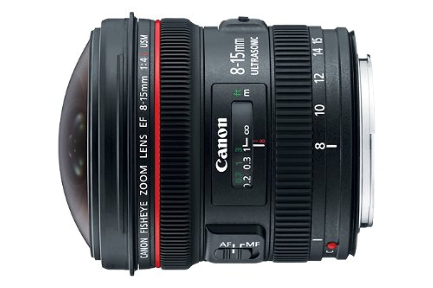 Canon EF 8-15mm f/4L Fisheye USM Ultra-Wide Zoom Lens p...