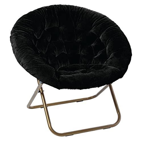 Milliard Cozy Chair/Faux Fur Saucer Chair para sa Silid-tulugan/X-Large