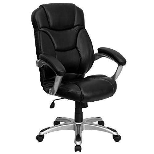 Flash Furniture High Back Black LeatherSoft Contemporar...