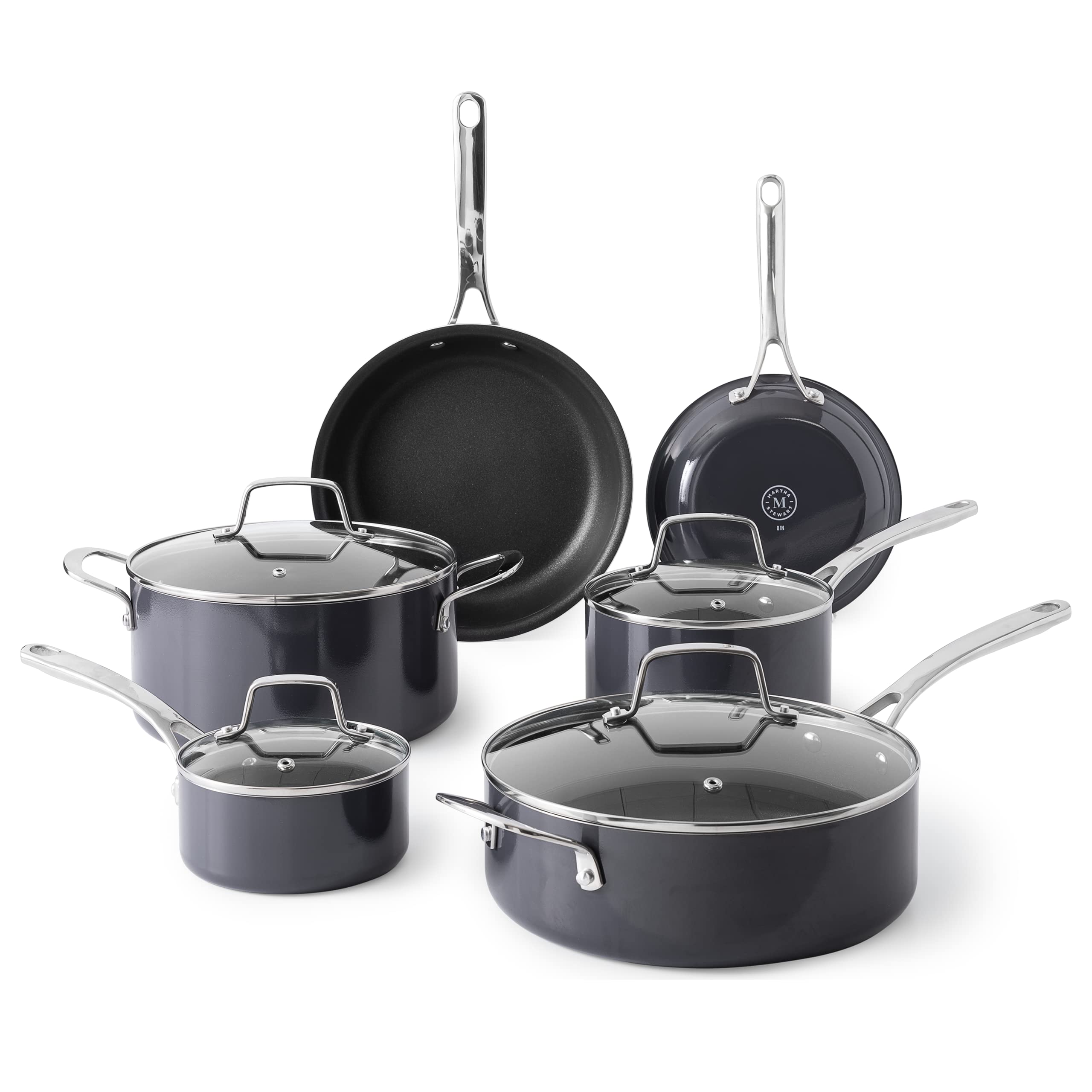 Martha Stewart Lockton Premium Nonstick 10 Piece Enamel...