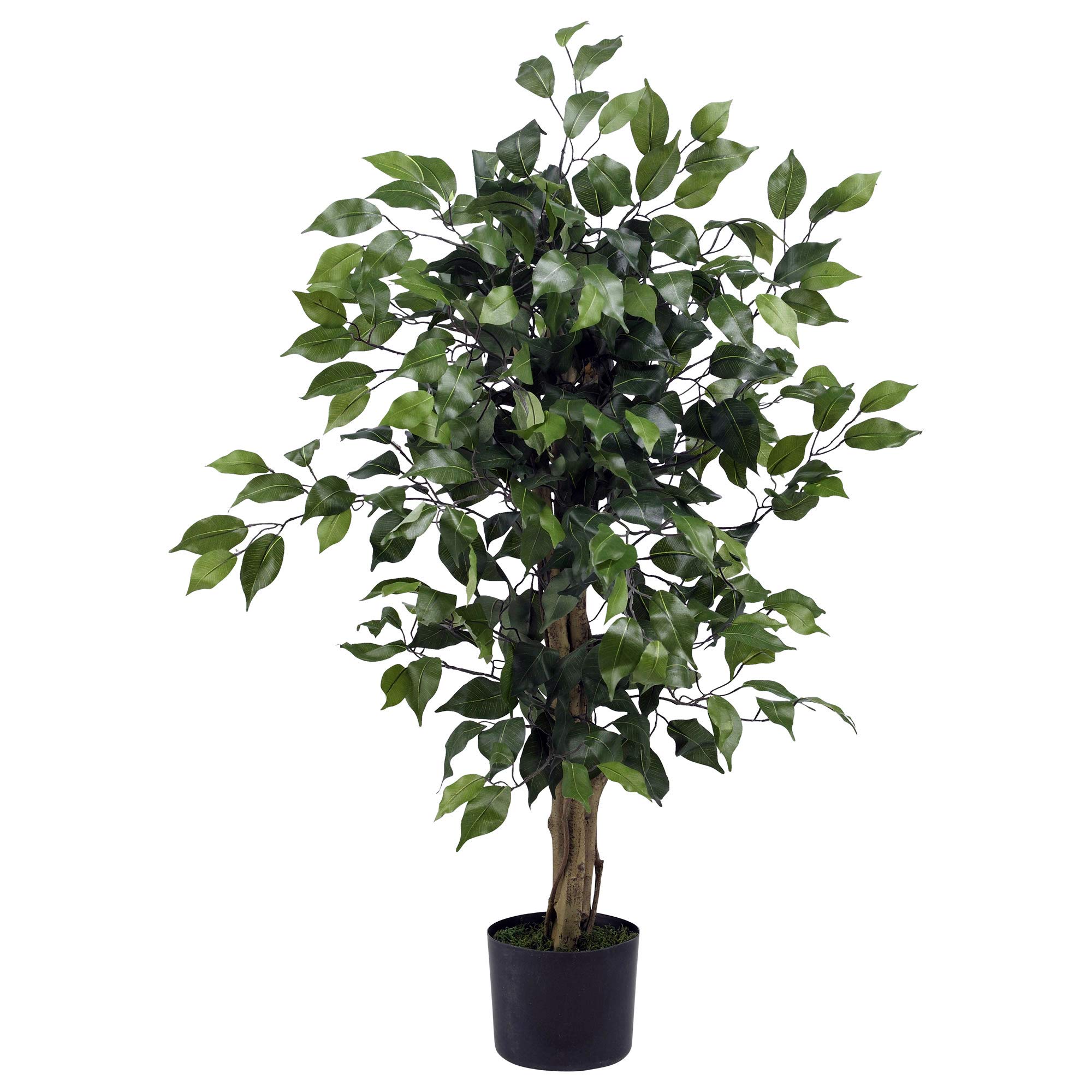 Nearly Natural 3' Ficus Silk Artipisyal na Puno