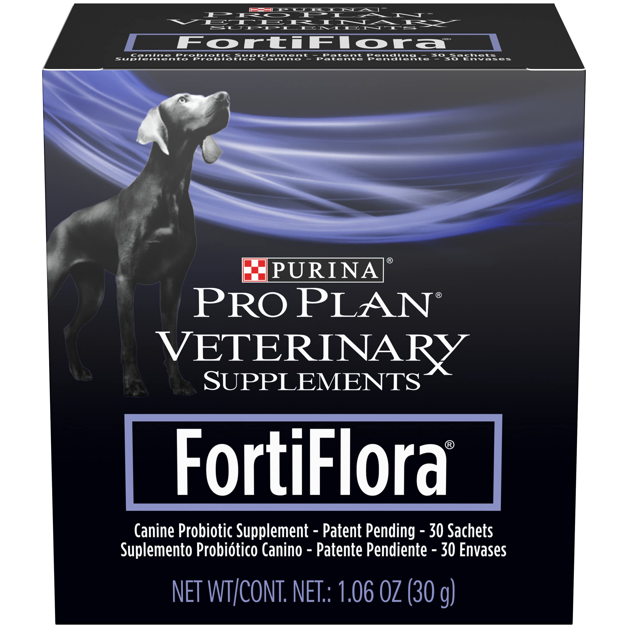 Purina Pro Plan Veterinary Diets Purina FortiFlora Probiotics for Dogs, Pro Plan Veterinary Supplements Powder or Chewable Probiotic Dog Supplement